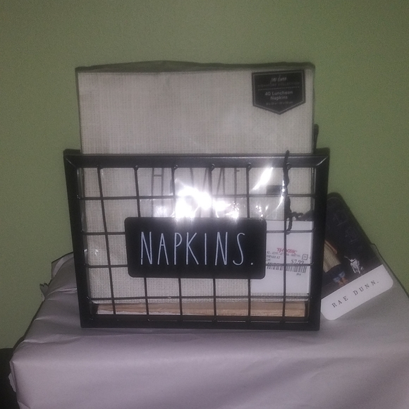 Rae Dunn Other - Rae Dunn napkin holder and Rae Dunn napkins